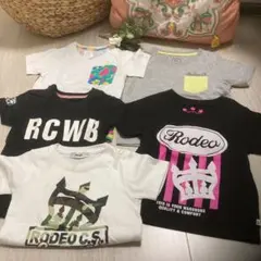 105～115cmロデオクラウンズ5枚Tシャツ☆中古品