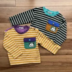 美品】長袖ロンT 80cm 2枚　双子　色違いコーデ