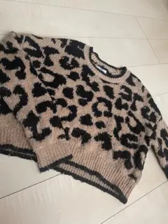 Hollisterレオパード柄 ニット セーターのサムネイル
