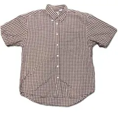 OLD GAP Factory Store ギンガムチェック 半袖シャツ Mのサムネイル