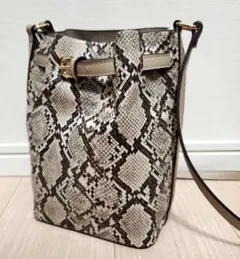 パイソン ベルトバケツショルダーバッグ