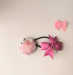 【リバティ】ヘアゴム　パール