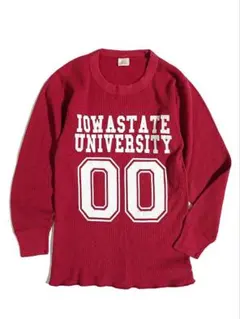 90s ビンテージ USA製 アイオワ大学 カレッジ ワッフル サーマル L