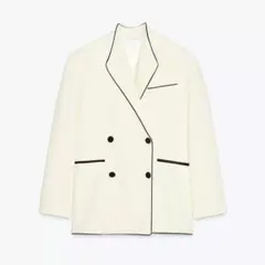 ZARA ポプリンコンビニットジャケット - メルカリ