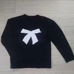 MAA ROOK 黒 リボンデザイン 長袖シャツ