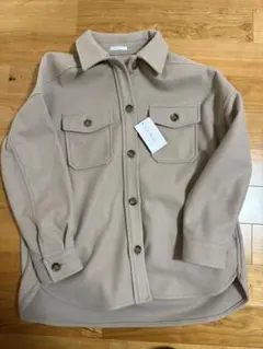GLACIER ベージュ シャツジャケット