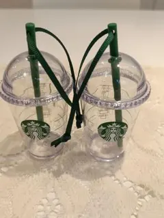 未使用 Starbucks ミニカップ オーナメント2個セット