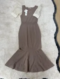 Royal Party ブラウンニットワンピース