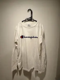 Champion ロングスリーブTシャツ アイボリー