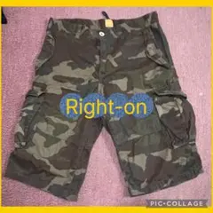 【美品】ライトオン：カーゴハーフパンツ/迷彩柄/メンズMのサムネイル