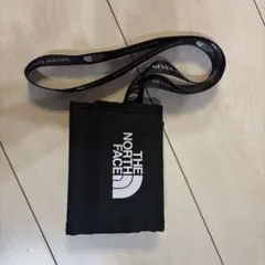 THE NORTH FACE ネックストラップ付 ウォレット ブラック