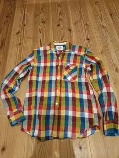 F.O.B. SHIRT チェック柄シャツ　リネンのサムネイル