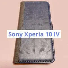 Sony Xperia 10 IV 用 ケース カード収納 手帳型 ネイビー