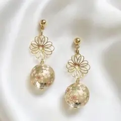 ★ 和ピアス　イヤリング★ 成人式　着物　和装 和風　No463