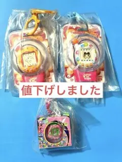 たまごっちカスタムキーリング、おかしなたまごボーロっち3のセット品