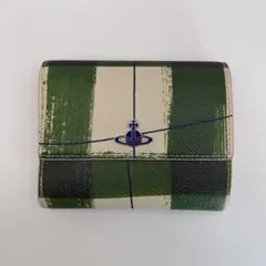 vivienne westwood 三つ折り財布　WOBBLE CHECK