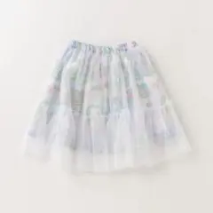 最終価格☆メゾピアノ☆ガーデン柄チュールスカート130