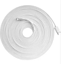 USB延長ケーブル 8m 2本セット ホワイト USB-A 延長 防犯カメラ対応