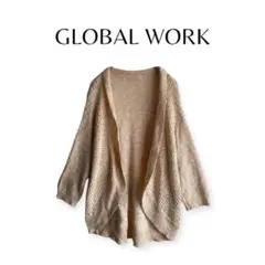 【グローバルワーク】 カーディガン 羽織り オープンフロント size M