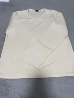 【美品】Theory セオリー ウールニット 38 アイボリー 薄手 シンプル
