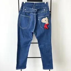 Né-net デニムパンツ アルパカ刺繍 1のサムネイル