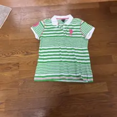 U.S. POLO ASSN. ストライプ 半袖ポロシャツ XL