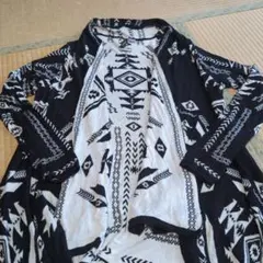 H&M 幾何学模様 カーディガン Lサイズ