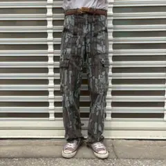 90s TREBARK 石垣迷彩 ツリーカモ カーゴパンツ リアルツリー M