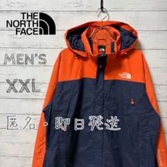 THE NORTH FACE マウンテンパーカー XXL オレンジ/ネイビー