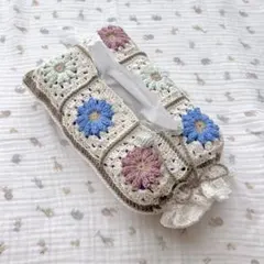 ❤︎あお❤︎様専用】ティッシュカバー かぎ針編み グラニースクエア