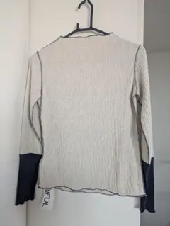 長袖トップス アイボリーネイビー　XSサイズ
