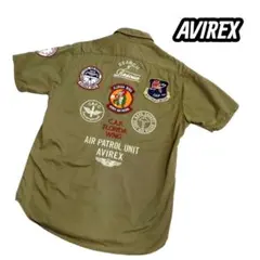 2XL AVIREX 半袖 ポロシャツ 背面刺繍 ワッペン 海軍 - メルカリ