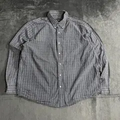 Eddie Bauer エディーバウアー　ボタンダウンシャツ　チェック　ポケット