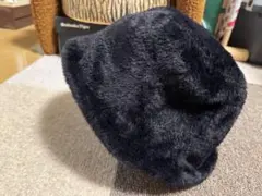 FREAK'S フェイクファー バケットハット黒