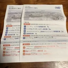 日本スキー場開発　株主優待冊子　2冊