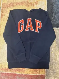 GAP ネイビー フルジップパーカー 140 裏起毛