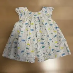 ZARA 6-9M 74cm さかな柄ワンピース