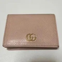 土日限定価格】GUCCI グッチ 三つ折り財布 ピンクベージュ 3つ折り財布