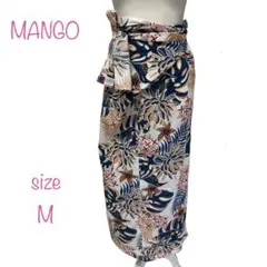 MANGOラップスカート ヤンバルクイナ ボタニカル柄 沖縄 Mサイズのサムネイル