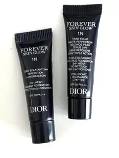 未使用サンプル DiorForeverskinglowリキッドファンデ1N2本のサムネイル