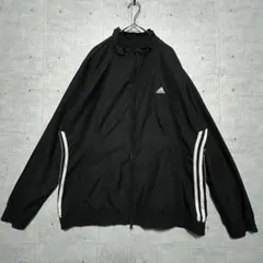 c3 adidas ナイロンジャケット 2XL相当 ダブルジッパー 海外古着