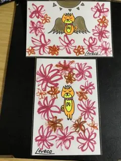 イラスト アート 2枚セット⑩