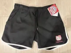 【新品.タグ付き】キティ　サンリオ　ショートパンツ　ブラック　L 50周年