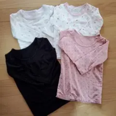 ベビー肌着 長袖 ヒートテックもあり 4枚セット 80㎝ 348