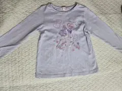 <値下げ>【mezzo piano】薄紫ハート刺繍Tシャツと白レースTシャツ