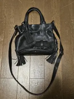 LANCEL プルミエ フラート 2way ブラックレザーショルダーバッグ