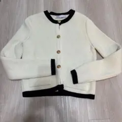 ZARA アイボリー カーディガン