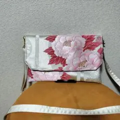 【169】袋帯　ハンドメイド　バッグ　マルチポーチ　ショルダー