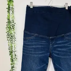 レプシィム マタニティデニム 伸縮性あり 春夏 秋冬 S リブ ウエストゴム