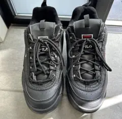 ★FILA★DISRUPTER2 1010153-25Y 厚底ブラック　27.0